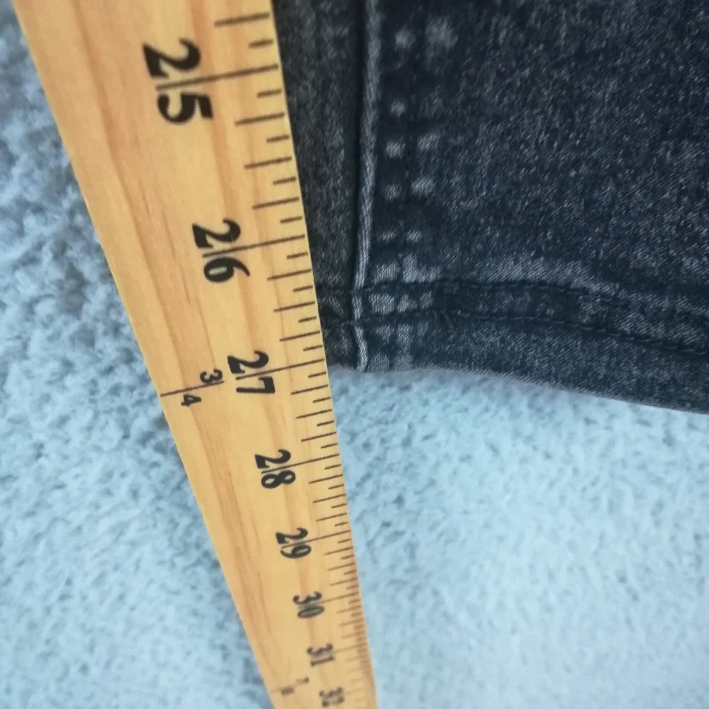 Terra & Sky Womens Jeans Jegging Skinny High Rise Faded Black Denim Plus 14W New